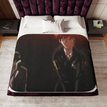 Load image into Gallery viewer, Shinya Kogami And Akane Tsunemori Together Sherpa Blanket