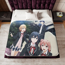 Load image into Gallery viewer, My Teen Romantic Comedy SNAFU Hachiman Hikigaya, Yukino Yukinoshita, Yui Yuigahama Sherpa Blanket