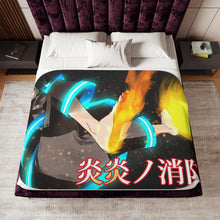Load image into Gallery viewer, Anime Fire Force Sherpa Blanket