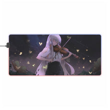Load image into Gallery viewer, Anime girl playing the violin RGB LED Mouse Pad (Desk Mat)