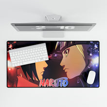 Load image into Gallery viewer, Naruto and Sasuke Mouse Pad (Desk Mat)