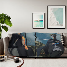 Load image into Gallery viewer, Boruto and Kawaki Sherpa Blanket