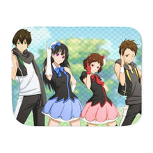 Load image into Gallery viewer, Hyouka Eru Chitanda, Satoshi Fukube, Mayaka Ibara Sherpa Blanket