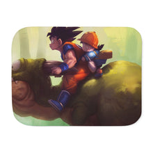 Load image into Gallery viewer, Goku and Gohan Sherpa Blanket