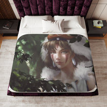 Load image into Gallery viewer, Princess Mononoke Sherpa Blanket