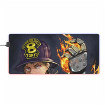 Load image into Gallery viewer, Fire Force Shinra Kusakabe RGB LED Mouse Pad (Desk Mat)