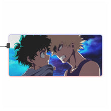 Load image into Gallery viewer, My Hero Academia Izuku Midoriya, Katsuki Bakugou RGB LED Mouse Pad (Desk Mat)