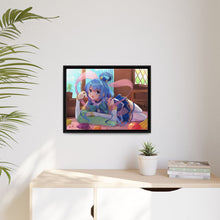 Load image into Gallery viewer, Aqua Canvas Framed Art Print