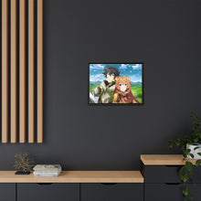 Load image into Gallery viewer, Naofumi and raphtalia Canvas Framed Art Print