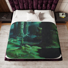 Load image into Gallery viewer, Anime Princess Mononoker Sherpa Blanket