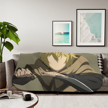 Load image into Gallery viewer, Thorfinn from Vinland Saga Minimalistfor Desktop Sherpa Blanket