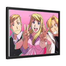 Load image into Gallery viewer, Alphonse, Winry and Edward Canvas Framed Art Print