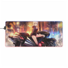Load image into Gallery viewer, Fate/Grand Order Saber RGB LED Mouse Pad (Desk Mat)
