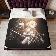 Load image into Gallery viewer, Asuna and Kirito (Sword Art Online) Sherpa Blanket