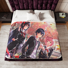 Load image into Gallery viewer, My Teen Romantic Comedy SNAFU Hachiman Hikigaya, Yukino Yukinoshita, Yui Yuigahama Sherpa Blanket