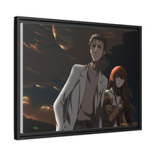 Load image into Gallery viewer, Makise Kurisu & Rintaro Okabe Canvas Framed Art Print