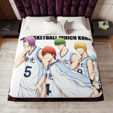 Load image into Gallery viewer, Kuroko's Basketball Tetsuya Kuroko, Daiki Aomine, Atsushi Murasakibara Sherpa Blanket
