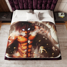 Load image into Gallery viewer, Eren Yeager (titan) Sherpa Blanket