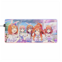 Load image into Gallery viewer, Ichika , Nino , Miku , Yotsuba & Itsuki RGB LED Mouse Pad (Desk Mat)