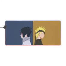 Load image into Gallery viewer, Naruto and Sasuke wallpaper RGB LED Mouse Pad (Desk Mat)