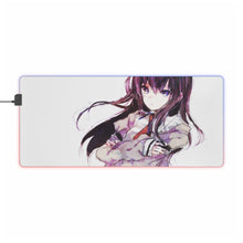 Load image into Gallery viewer, Makise Kurisu RGB LED Mouse Pad (Desk Mat)