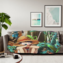 Load image into Gallery viewer, Anime One Piecer Sherpa Blanket