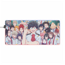 Load image into Gallery viewer, My Hero Academia Izuku Midoriya, Katsuki Bakugou, Tenya Iida, Tsuyu Asui RGB LED Mouse Pad (Desk Mat)
