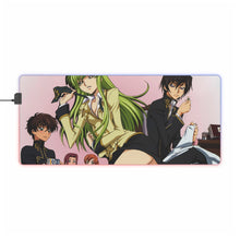 Load image into Gallery viewer, Code Geass Lelouch Lamperouge, Suzaku Kururugi, Shirley Fenette RGB LED Mouse Pad (Desk Mat)