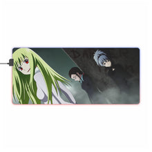 Load image into Gallery viewer, Darker Than Black Yin, Misaki Kirihara, Amber RGB LED Mouse Pad (Desk Mat)