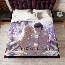 Load image into Gallery viewer, Anime Your Lie in April Sherpa Blanket