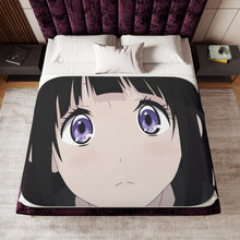 Load image into Gallery viewer, Eru Chitanda Face Sherpa Blanket