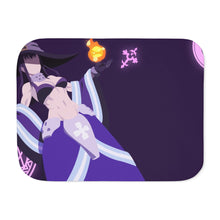 Load image into Gallery viewer, Maki Oze from Fire Force Minimalistfor Dekstop Sherpa Blanket