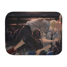 Load image into Gallery viewer, Anime Chainsaw Man Sherpa Blanket