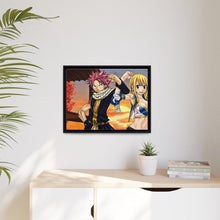 Load image into Gallery viewer, Fairy Tail Natsu Dragneel, Lucy Heartfilia Canvas Framed Art Print