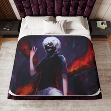 Load image into Gallery viewer, Tokyo Ghoul Ken Kaneki Sherpa Blanket
