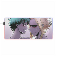 Load image into Gallery viewer, My Hero Academia Izuku Midoriya, All Might RGB LED Mouse Pad (Desk Mat)