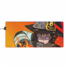 Load image into Gallery viewer, Fire Force Maki Oze RGB LED Mouse Pad (Desk Mat)