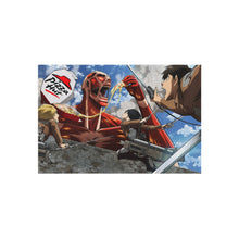 Load image into Gallery viewer, Colossal Titan eating pizza Rug