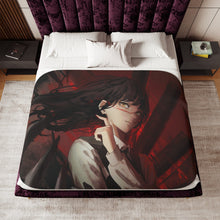 Load image into Gallery viewer, Anime Chainsaw Man Sherpa Blanket