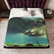 Load image into Gallery viewer, Anime Princess Mononoker Sherpa Blanket