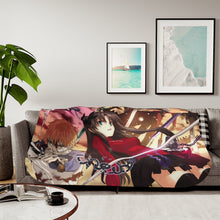 Load image into Gallery viewer, Shiroh and Rin ( Fate/Stay Night) Sherpa Blanket