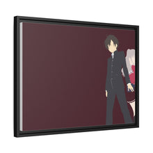 Load image into Gallery viewer, Yū Otosaka and Nao Tomori Together Minimalist Canvas Framed Art Print