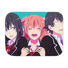 Load image into Gallery viewer, My Teen Romantic Comedy SNAFU Hachiman Hikigaya, Yukino Yukinoshita, Yui Yuigahama Sherpa Blanket
