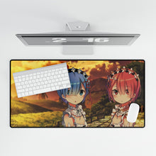 Load image into Gallery viewer, Rem and Ram Mouse Pad (Desk Mat)
