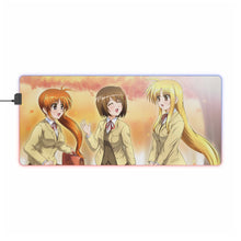 Load image into Gallery viewer, Magical Girl Lyrical Nanoha RGB LED Mouse Pad (Desk Mat)