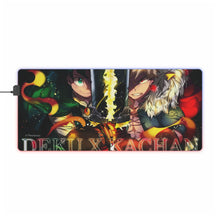 Load image into Gallery viewer, My Hero Academia Izuku Midoriya, Katsuki Bakugou RGB LED Mouse Pad (Desk Mat)