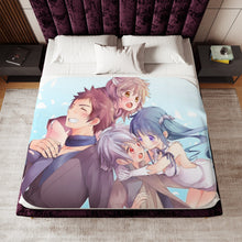 Load image into Gallery viewer, Liliruca,Bell,Hestia and Welf Sherpa Blanket