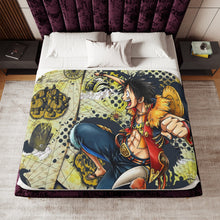 Load image into Gallery viewer, One Piece map Sherpa Blanket