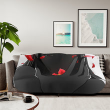 Load image into Gallery viewer, Mika Shimotsuki Flowers Sherpa Blanket