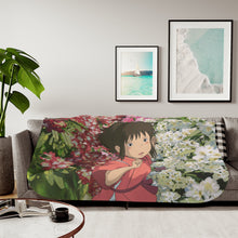 Load image into Gallery viewer, Anime Spirited Away Sherpa Blanket